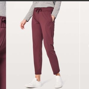 lululemon athletica Burgundy Pants